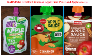 Lead in Cinnamon Applesauce products